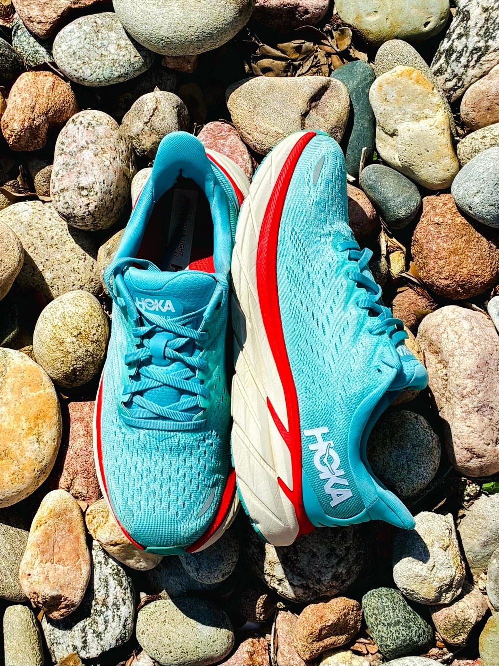 HOKA ONE ONE Clifton 8 Aquarelle / Eggshell Blue size 9.5